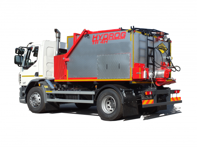 asphalt hot boxes tr h with auger discharge